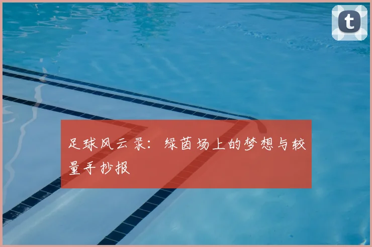 足球风云录:绿茵场上的梦想与较量手抄报